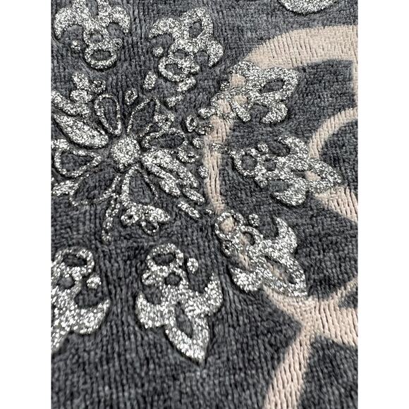 JUICY COUTURE Velour Grey Zip-up Hoodie w/ Sparkle JC logo on back (W: Sml) - Picture 16 of 16